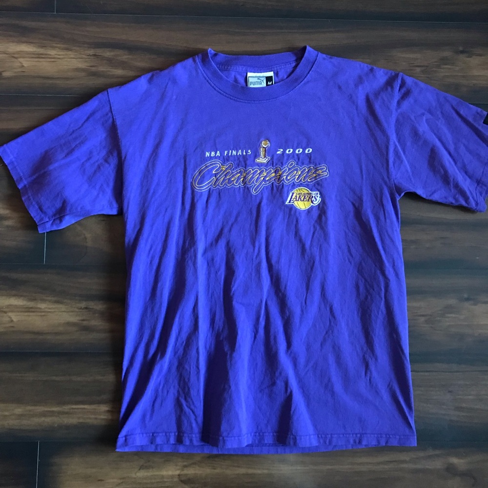Vintage 2000s lakers puma shirt